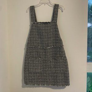 Forever 21 Jumpsuit Overall Romper with Black and White Pattern Size S